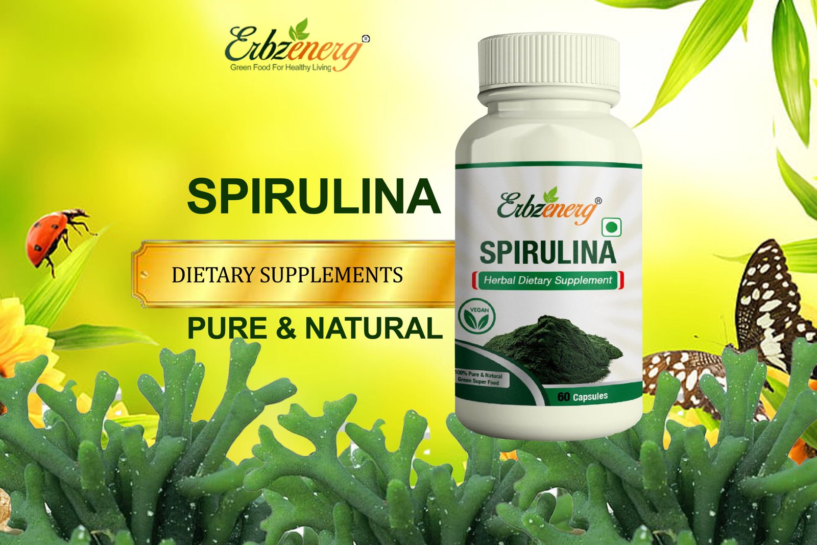 SPIRULINA CAPSULE Erbzenerg Immunity Booster