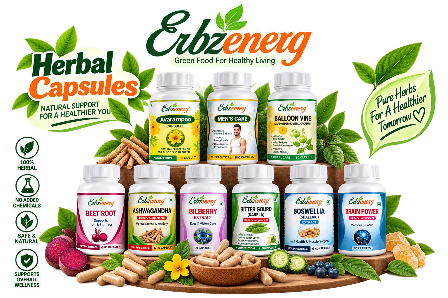 Erbzenerg Herbal Healthcare Capsules